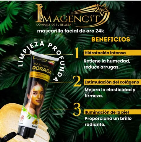 ✨ MASCARILLA COLÁGENO DE ORO  🌟 OroGlow Mask 120g ✨