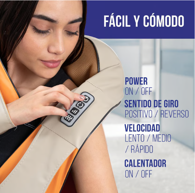 Masajeador Eléctrico de Cuello, Espalda y Cervicales