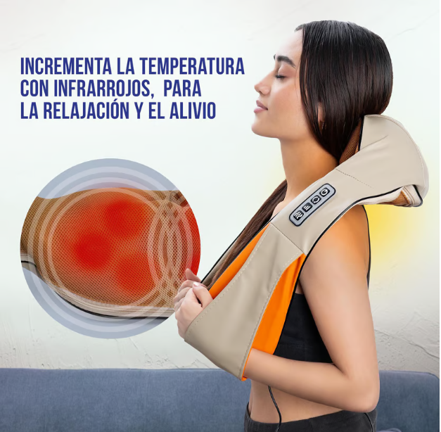 Masajeador Eléctrico de Cuello, Espalda y Cervicales