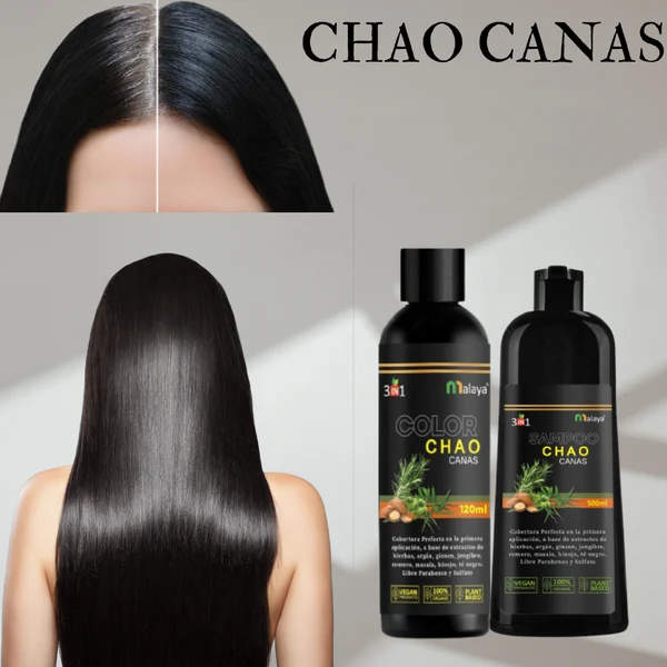 COMBO SHAMPOO CHAO CANAS 3 en 1 + TRATAMIENTO CAPILAR + ENVÍO GRATIS!